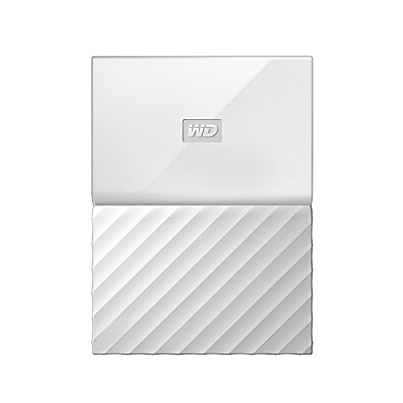 WD My Passport™ 2TB Portable External Hard Drive, USB 2.0/3.0, WDBYFT0020BWT-WESN, White