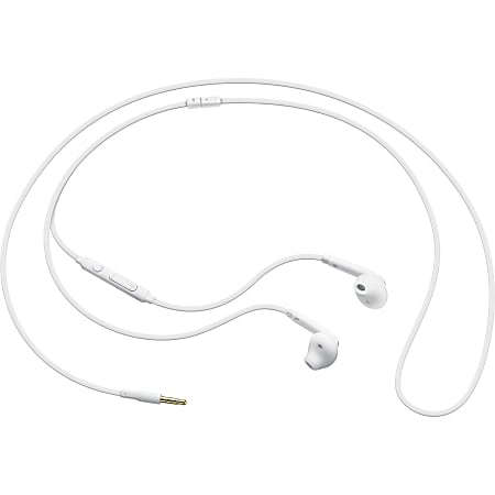 Samsung Active In-Ear Headphones, White - Stereo - Mini-phone (3.5mm) - Wired - 32 Ohm - 20 Hz - 20 kHz - Earbud - Binaural - In-ear - 3.94 ft Cable - White
