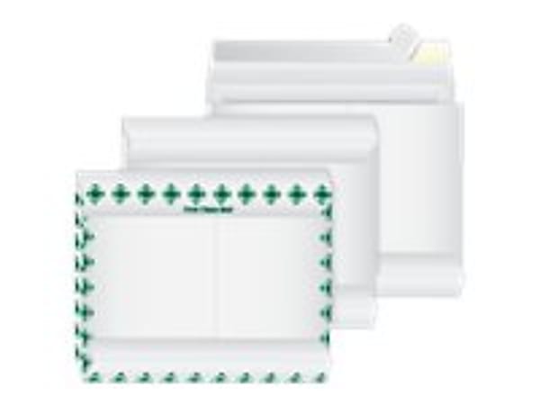 Quality Park® Dupont™ Tyvek® Grip-Seal® Expansion Envelopes, Open Side, First Class, 10" x 13" x 2", Self-Adhesive, White, Box Of 100