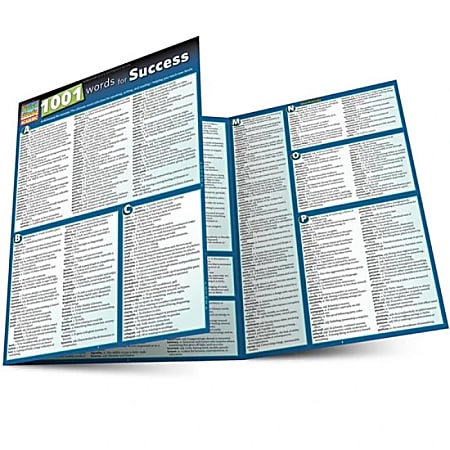 QuickStudy Guide, 1001 Words for Success, Total Qty 1