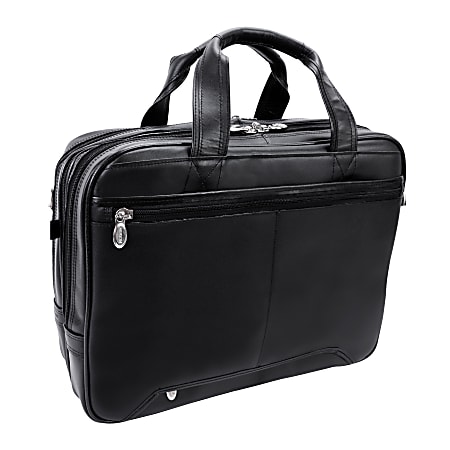 Leather office briefcase discount
