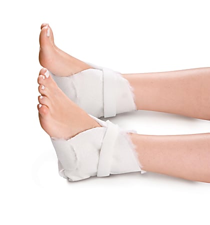 Medline Economy Heel Protectors, White, Pack Of 6