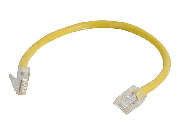 C2G Cat5e Non-Booted Unshielded (UTP) Network Patch Cable - Patch cable - RJ-45 (M) to RJ-45 (M) - 75 ft - CAT 5e - stranded - yellow