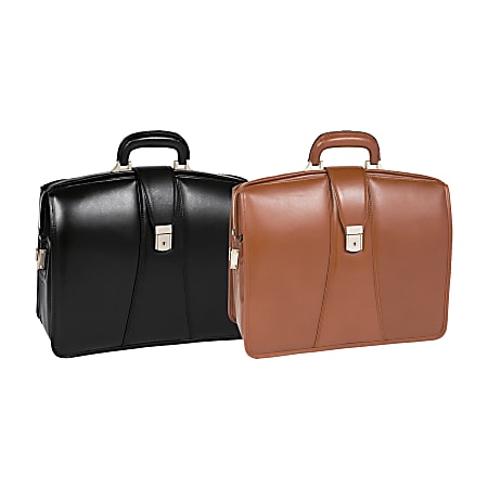 McKlein Harrison Leather Briefcase Brown