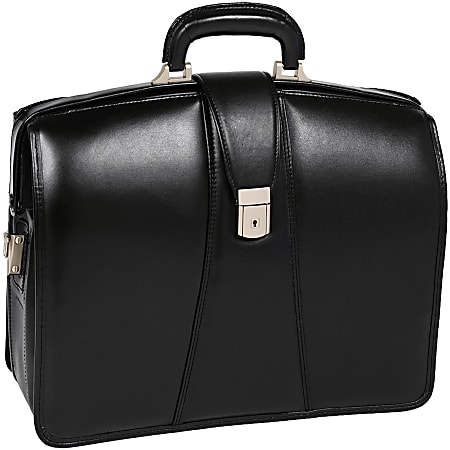 McKlein Harrison Leather Briefcase, Black