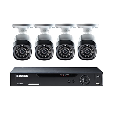 Lorex 8-Channel Surveillance System With 4 High-Definition Cameras