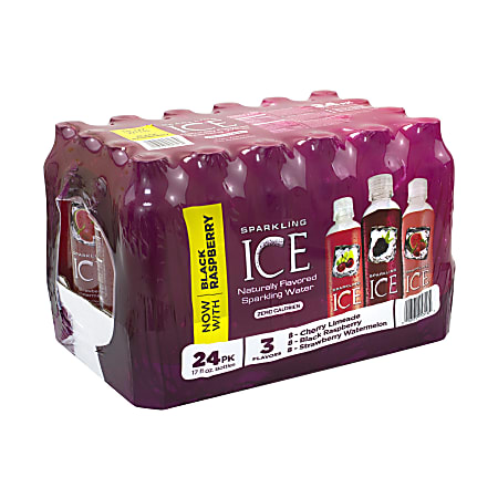 Sparkling ICE Berry Sparkling Water, 17 Oz, Pack Of 24 Bottles