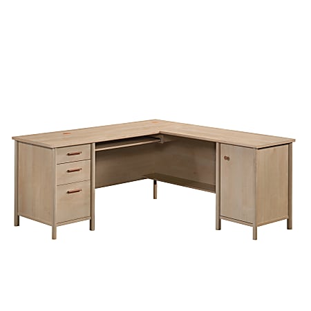 Sauder® Whitaker Point 67"W L-Shaped Computer Desk, Natural Maple