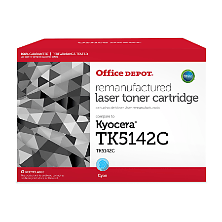 Office Depot® ODTK5142C Cyan Toner Cartridge Replacement For Kyocera Mita TK5142