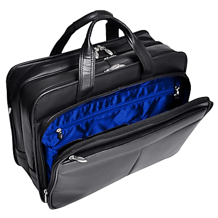 Samsonite leather top expandable briefcase