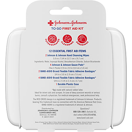 Band-Aid Travel Ready Portable Emergency First Aid Kit for Minor Wound Care  with Assorted Adhesive Bandages, Gauze Pads & More, Ideal for Travel, Car &  On-The-Go, 80 pc : Health & Household 
