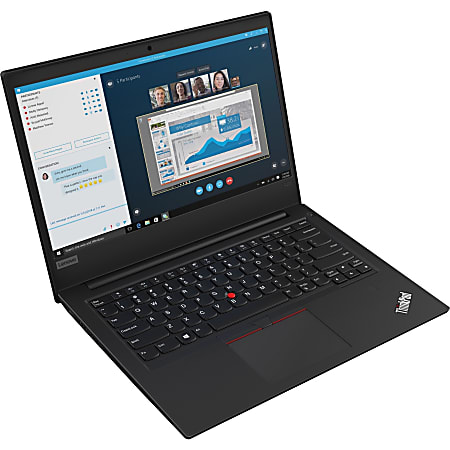 Lenovo ThinkPad E495 20NE0002US 14" Notebook - 1920 x 1080 - AMD Ryzen 5 3500U 2.10 GHz - 8 GB RAM - 256 GB SSD - Glossy Black - Windows 10 Pro - AMD Radeon Vega 8 Graphics