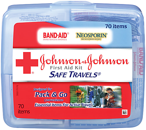 Johnson & Johnson SAFE TRAVELS® First Aid Kit