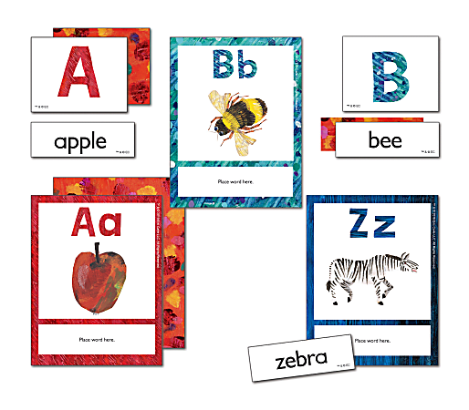 Carson-Dellosa World Of Eric Carle Learning Cards, Alphabet, Set Of 105 Cards