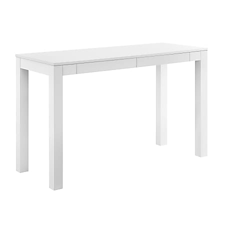 Ameriwood™ Home Large Parsons 48"W Writing Desk With 2 Drawers, White