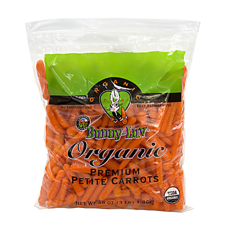 National Brand Fresh Organic Petite Baby Carrots, 3-Lb Bag