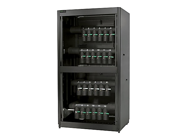 APC InRow Chilled Water Cooling 12 Circuit, Bottom/Top Mains, Bottom Distribution Piping - Rack liquid cooling distribution unit - black - for P/N: ACRC100, ACRC103