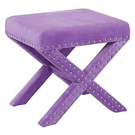Office Star™ Accents Katie Bench, Purple