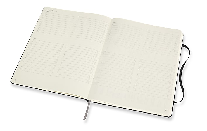 Moleskine PRO Notebook 7 12 x 10 Ruled 192 Pages Black - Office Depot