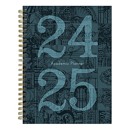 2024-2025 TF Publishing Medium Weekly/Monthly Planner, Mineral, 8” x 6-1/2”, July To June