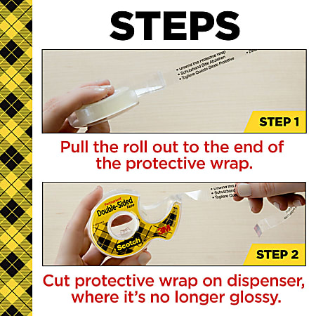 Scotch permanent double sided tape top