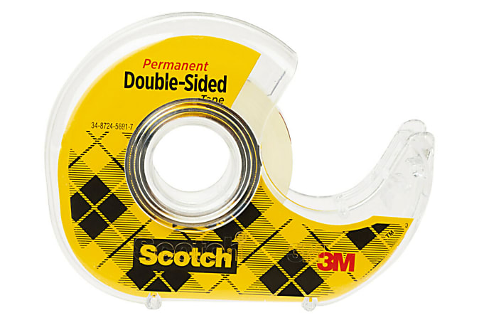 Scotch® Double Sided Tape, 2136-C, 1/2 in x 6.9 yd (12.7 mm x 6.3