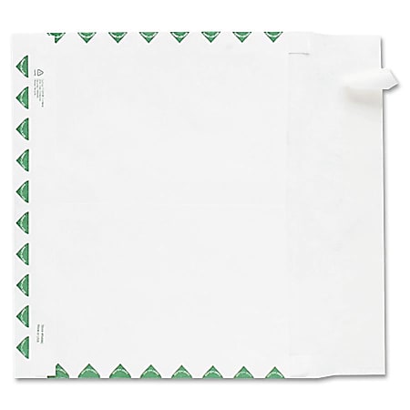Quality Park Tyvek Expansion First Class Envelopes - First Class Mail - 10" Width x 15" Length - 2" Gusset - 18 lb - Peel & Seal - Tyvek - 100 / Carton - White