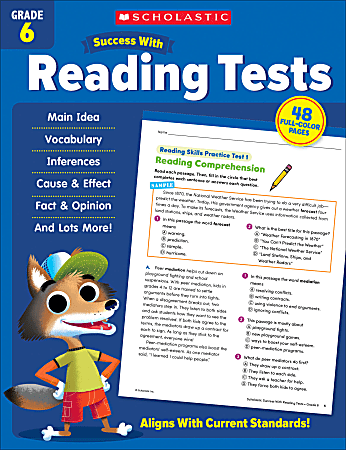 Scholastic Success With Reading Tests, Grade 6