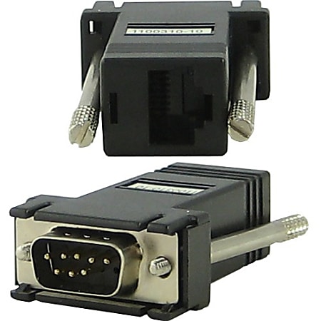 Perle DBA0021C RJ-45 to DB-9 Adapter - RJ-45 Network Female - 9-pin DB-9 Serial Male