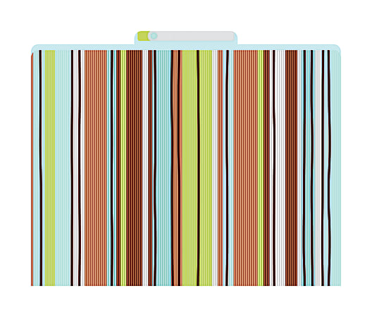 Barker Creek Tab File Folders, 8 1/2" x 11", Letter Size, Ribbon Stripe, Pack Of 12