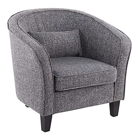 LumiSource Shelton Accent Chair, Black/Gray