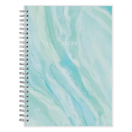 2025-2026 Blue Sky Oceania Frosted Weekly/Monthly Academic Planning Calendar, 5-7/8" x 8-5/8", July 2025 to June 2026, 151609