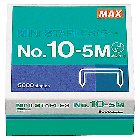 MAX Mini Staples, HD-10DF, 3/8"