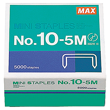 MAX Mini Staples, HD-10DF, 3/8