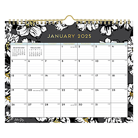 2025 AT A GLANCE Monthly Desk Wall Calendar 11 x 8 12
