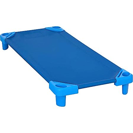 Kore Design™ Stackable Toddler Cot, 7”H x 23”W x 40”L, Blue