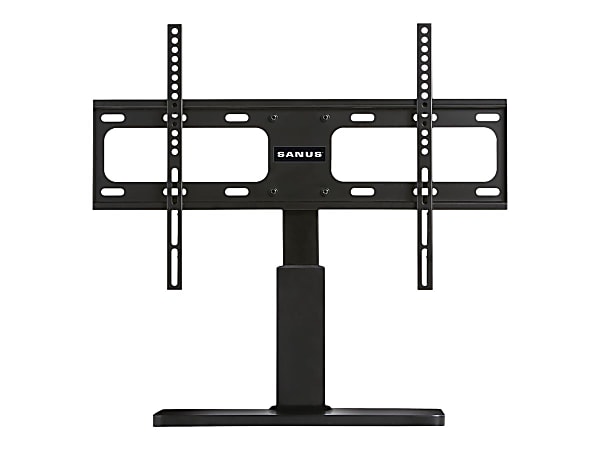 Sanus Swivel TV Stand - Adjustable TV Stand - For Flat Panel TVs 32-60" - Up to 60" Screen Support - 60 lb Load Capacity - 26.9" Height x 26.5" Width x 12" Depth - Tabletop - Black