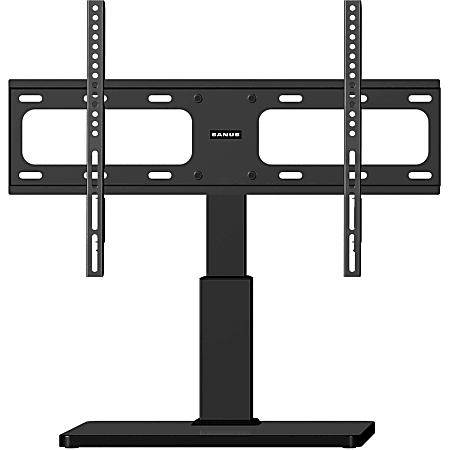 Sanus Swivel TV Stand - Adjustable TV Stand - For Flat Panel TVs 32-60" - Up to 60" Screen Support - 60 lb Load Capacity - 26.9" Height x 26.5" Width x 12" Depth - Tabletop - Black