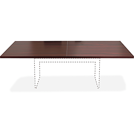 Lorell® Chateau Series Rectangular Conference Table Top, 8'W, Mahogany