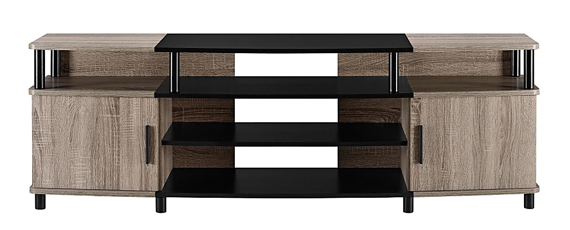 Ameriwood™ Home Carson TV Stand For 70" Flat-Screen TVs, Sonoma Oak/Black