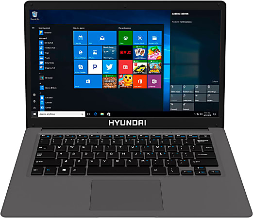 Hyundai HyBook Laptop, 14.1" Screen, Intel® Celeron® N4120, 8GB Memory, 128GB Solid State Drive, Windows® 10 Home