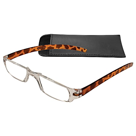 Zoom Eyeworks Reading Eyewear, Slim Vision, Tortoise, +1.25