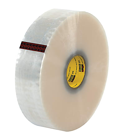 3M® 373 Carton Sealing Tape, 3" x 1,000 Yd., Clear, Case Of 4