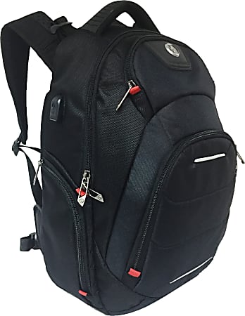 SwissDigital Neptune Massage Business Backpack With 16.1 Laptop