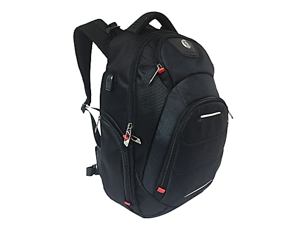SwissDigital Neptune Massage Business Backpack With 16.1 Laptop