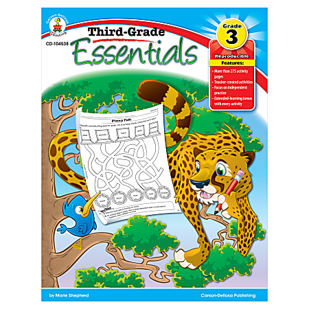 Carson-Dellosa Third-Grade Essentials Book, 8 1/2" x 11", Grade 3