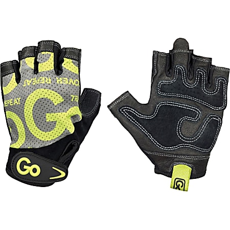 GoFit Women's Premium Leather Elite Trainer Gloves - Hand, Abrasion, Chemical Protection - Large Size