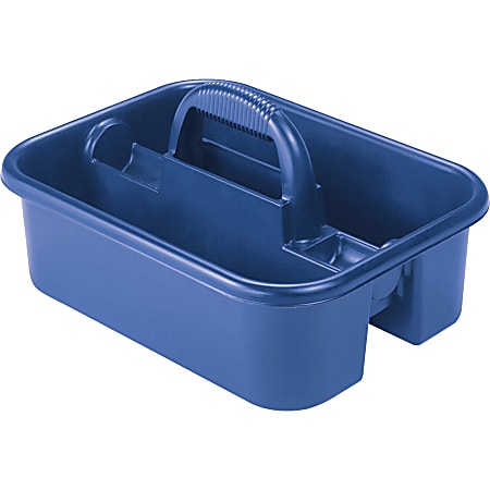 Akro Mils 18 Storage Tote Caddy Medium Size Blue - Office Depot