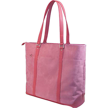 Mobile Edge Komen Tote Pink Faux Suede - Office Depot