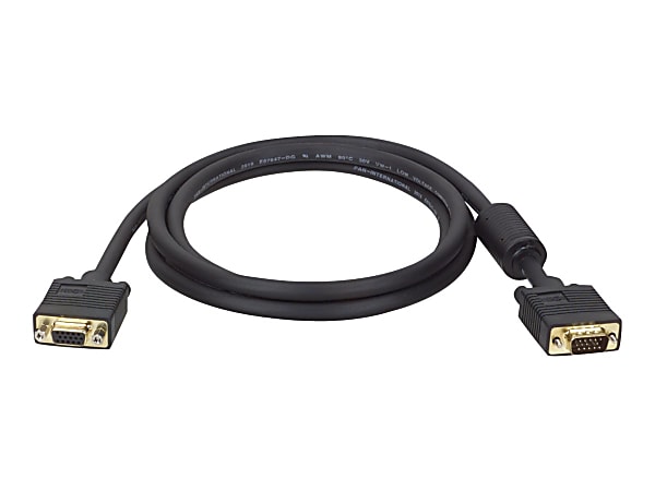 Eaton Tripp Lite Series VGA High-Resolution RGB Coaxial Cable (HD15 M/F)), 25 ft. (7.62 m) - VGA extension cable - HD-15 (VGA) (F) to HD-15 (VGA) (M) - 25 ft